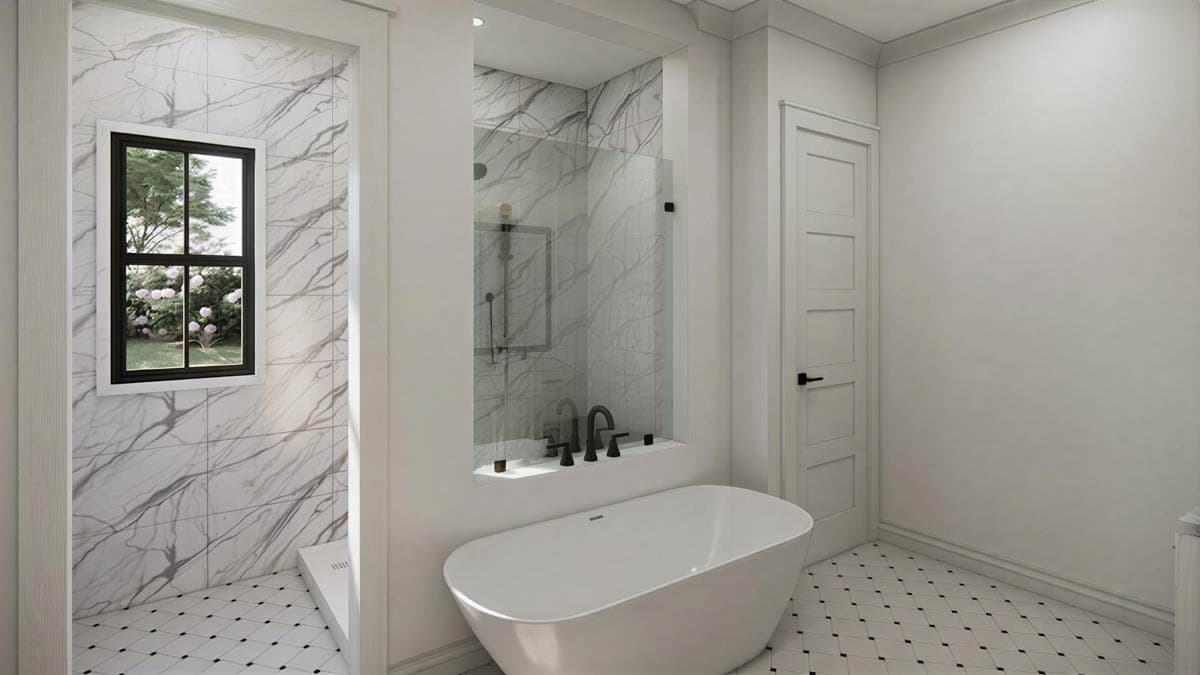 Plan 56570SM: Modern Farmhouse House Plan with 4 Beds, 3-Car Garage, and Outdoor Kitchen - Image #11 - Craftsman, Modern Farmhouse, New American, Transitional