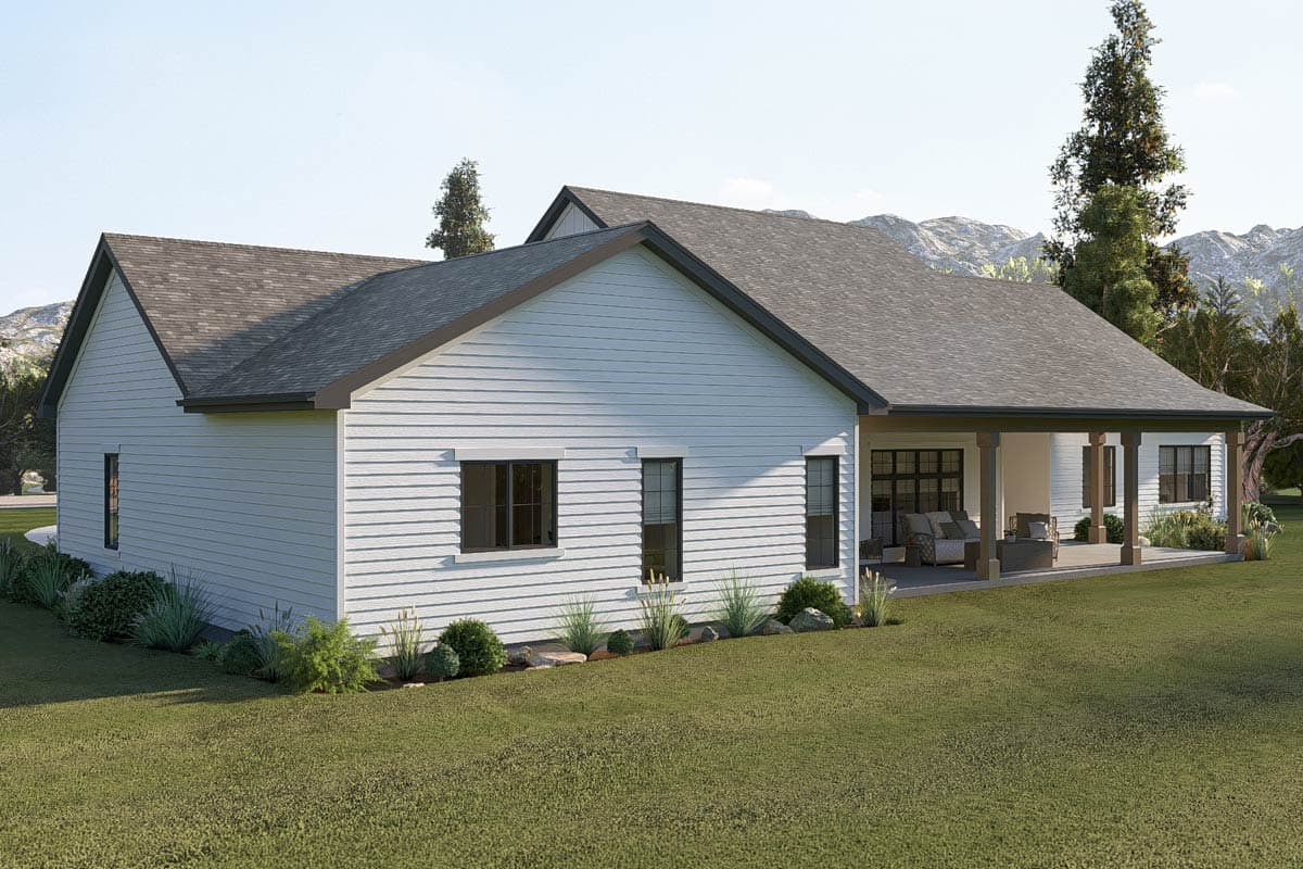 Plan 623637DJ: Contemporary Modern Farmhouse House Plan with 4 Beds and In-Law Suite - Image #7 - Contemporary, Modern Farmhouse