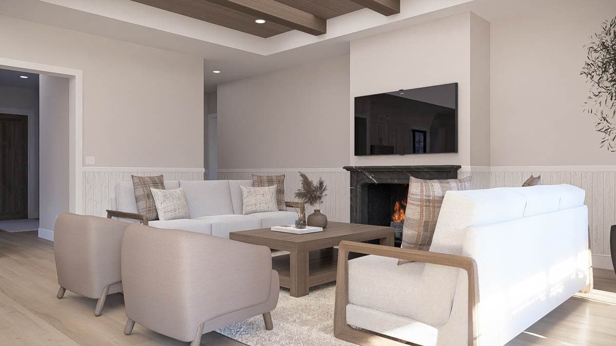 Plan 623637DJ: Contemporary Modern Farmhouse House Plan with 4 Beds and In-Law Suite - Image #16 - Contemporary, Modern Farmhouse