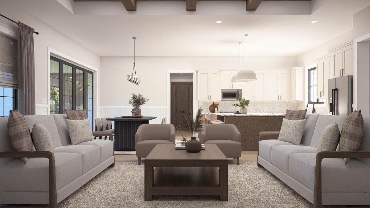 Plan 623637DJ: Contemporary Modern Farmhouse House Plan with 4 Beds and In-Law Suite - Image #12 - Contemporary, Modern Farmhouse