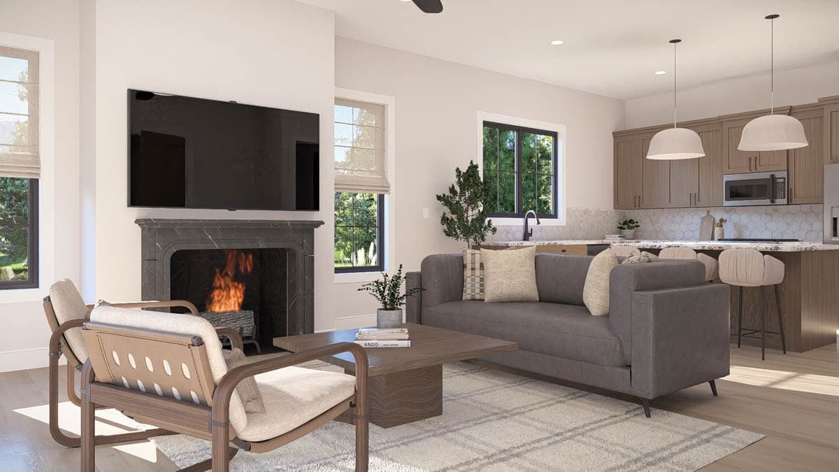 Plan 623637DJ: Contemporary Modern Farmhouse House Plan with 4 Beds and In-Law Suite - Image #19 - Contemporary, Modern Farmhouse