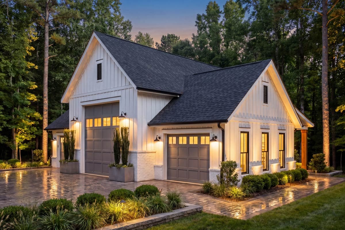 Plan 52040HZ: Modern Farmhouse RV Garage Plan with 3-Car Bay and 10-Foot Ceilings - Image #5 - Country, Modern Farmhouse, Southern