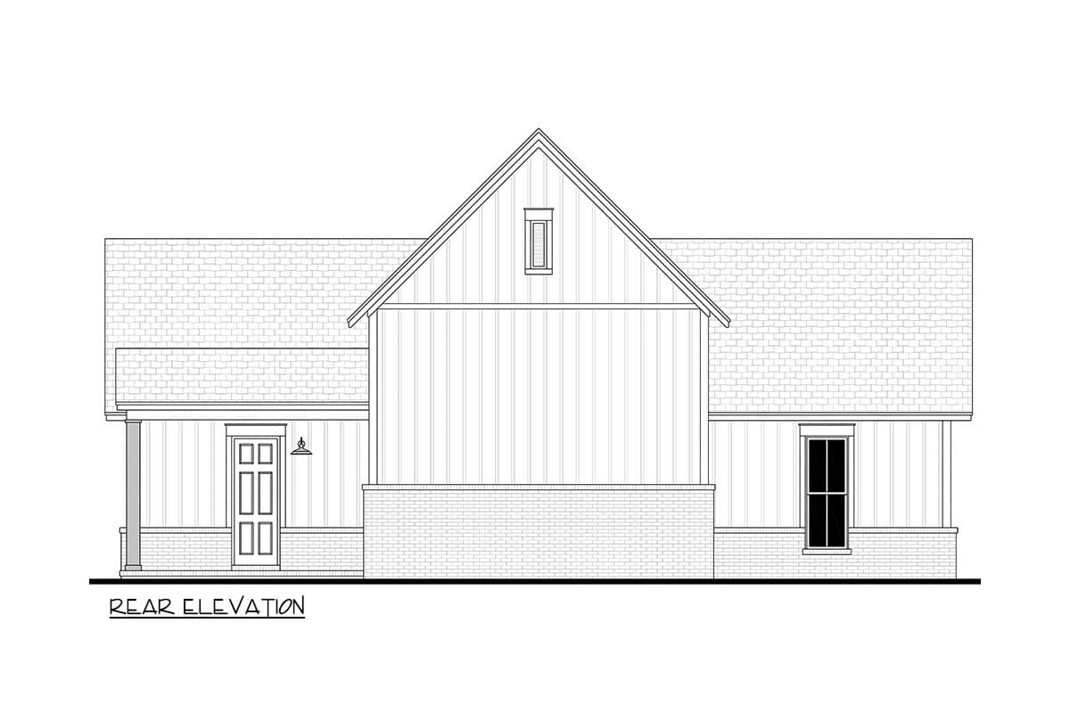 Plan 52040HZ: Modern Farmhouse RV Garage Plan with 3-Car Bay and 10-Foot Ceilings - Image #9 - Country, Modern Farmhouse, Southern