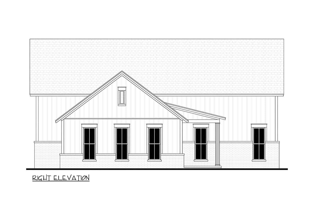 Plan 52040HZ: Modern Farmhouse RV Garage Plan with 3-Car Bay and 10-Foot Ceilings - Image #10 - Country, Modern Farmhouse, Southern