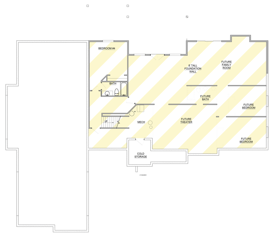 Plan 849081PGE: Traditional Ranch House Plan with 3 Bedrooms and Oversized  4-Car Garage - Floor Plan - Optionally Finished Basement - Ranch, Traditional