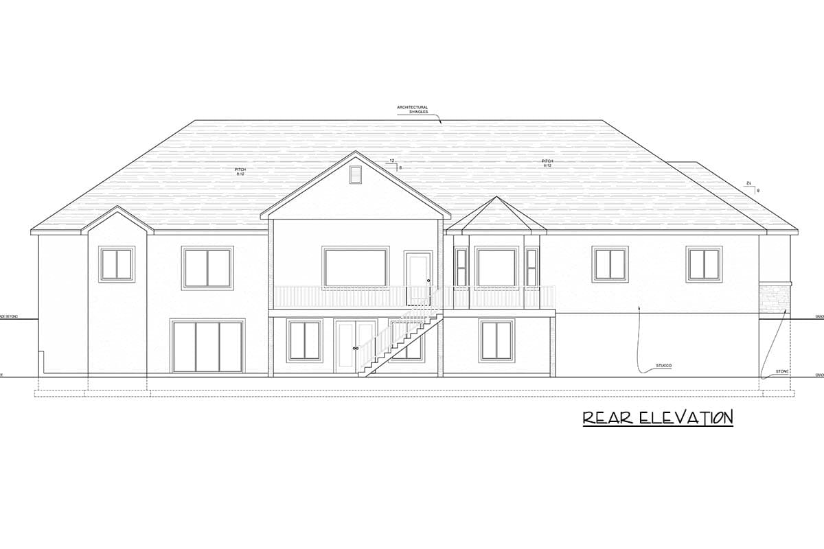 Plan 849081PGE: Traditional Ranch House Plan with 3 Bedrooms and Oversized  4-Car Garage - Image #5 - Ranch, Traditional