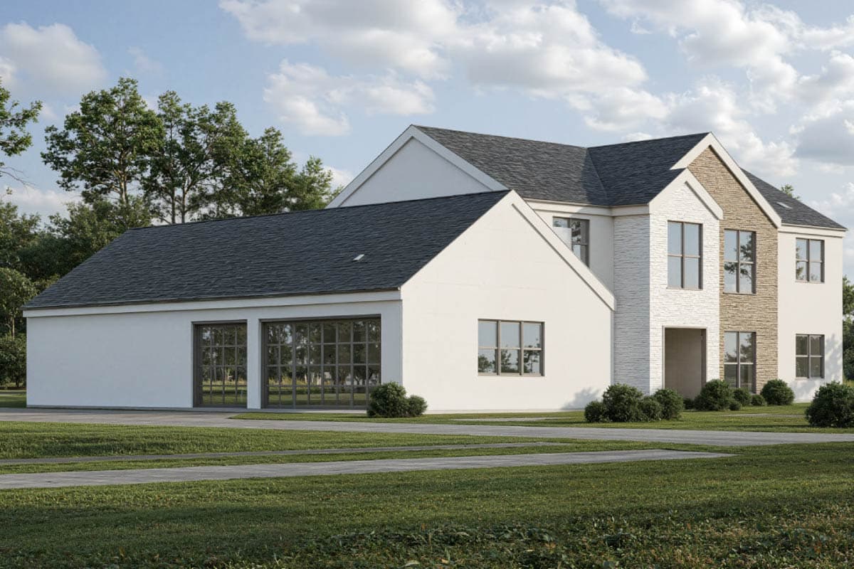 Plan 850028PKE: Contemporary European House Plan with 5 Bedrooms and 3-Car Garage - Image #3 - Contemporary, European, Modern, Transitional