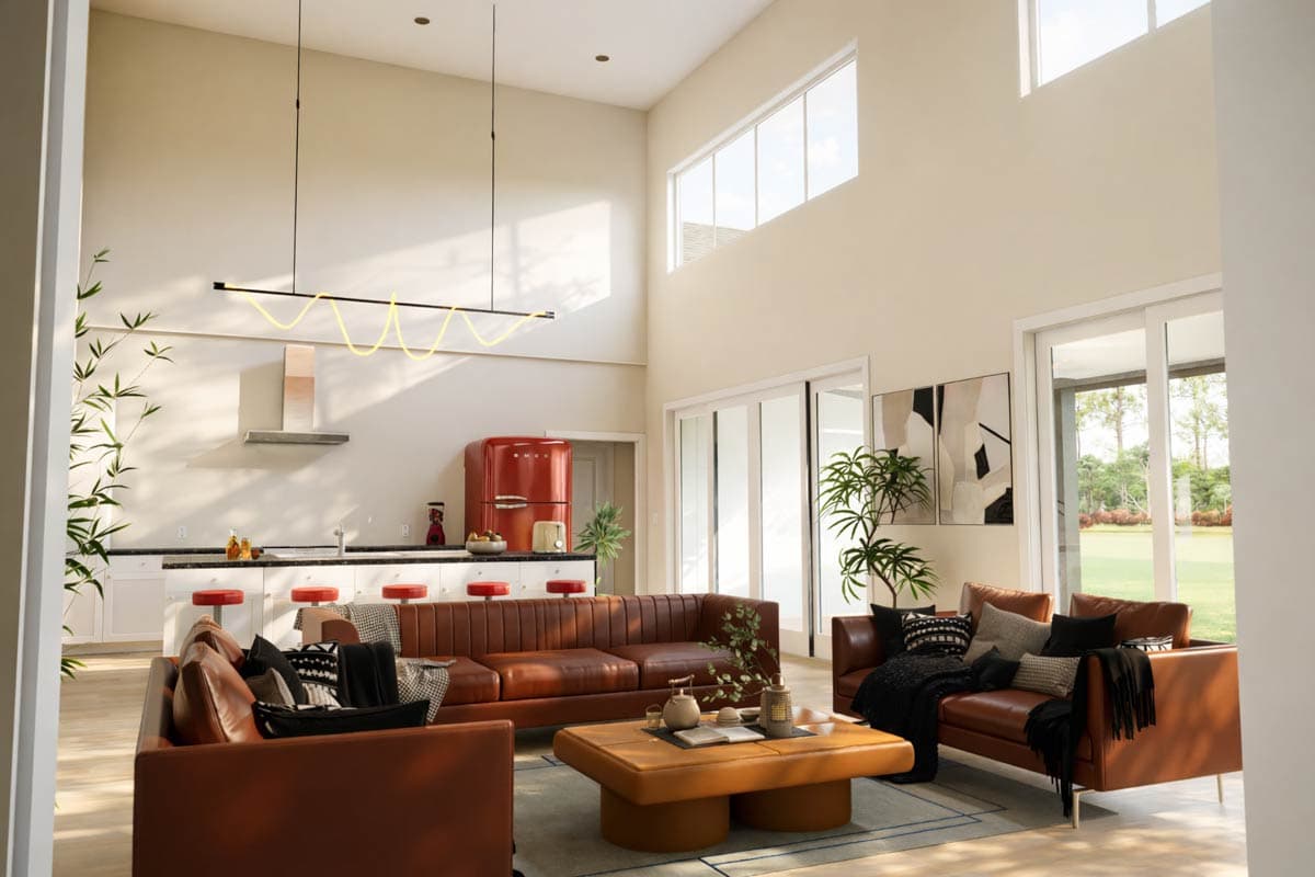 Plan 850028PKE: Contemporary European House Plan with 5 Bedrooms and 3-Car Garage - Image #7 - Contemporary, European, Modern, Transitional