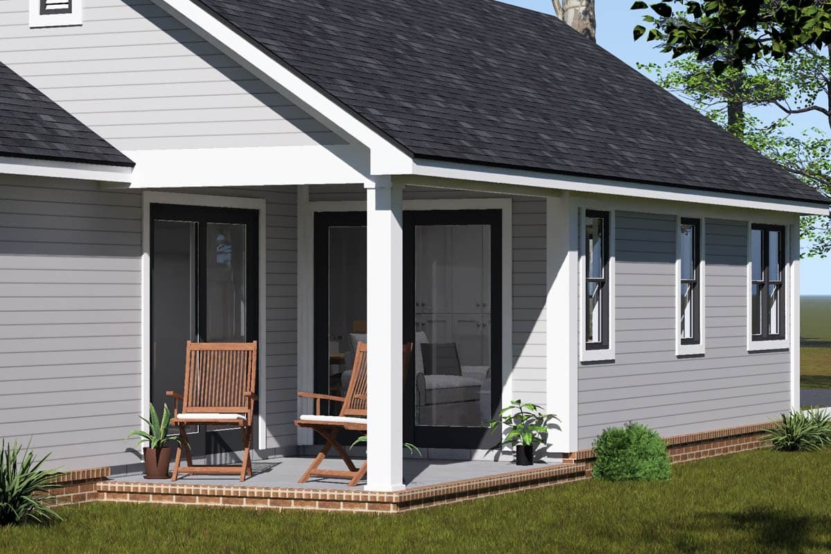 Plan 52546WM: Charming Country House Plan with Split Bedrooms and Rear Porch - Image #7 - Country, Traditional