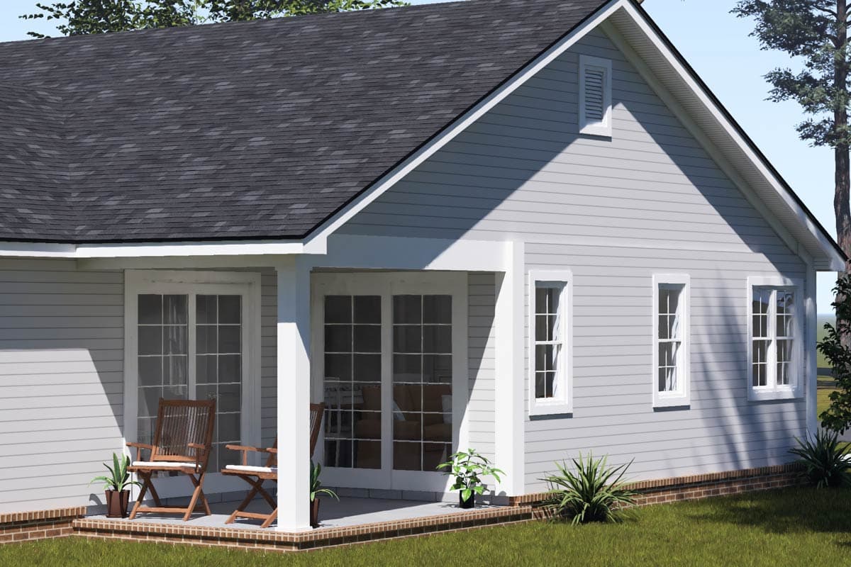 Plan 52547WM: Country Duplex House Plan with 4 Bedrooms and Split Living - Image #5 - Country, Traditional