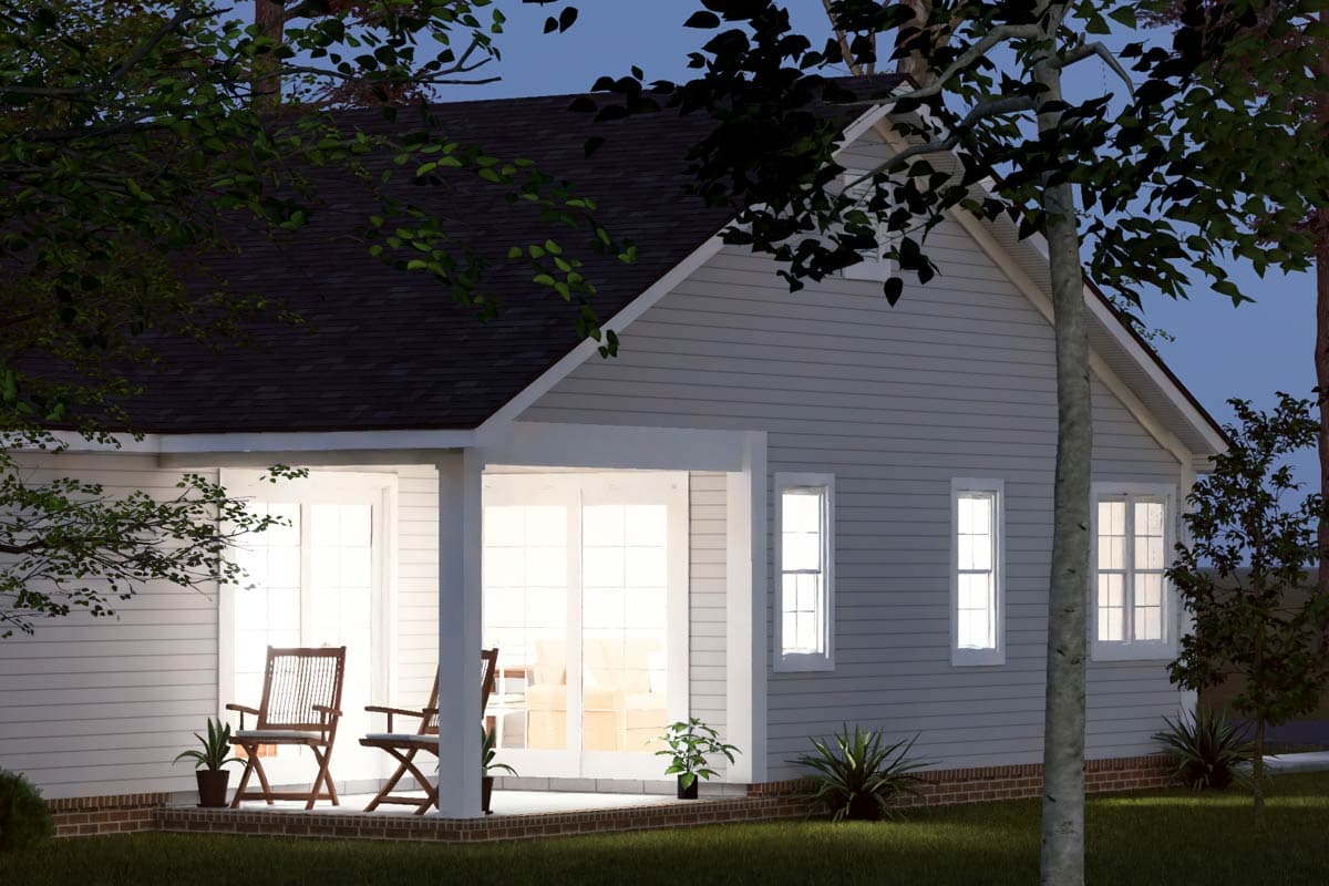 Plan 52547WM: Country Duplex House Plan with 4 Bedrooms and Split Living - Image #9 - Country, Traditional