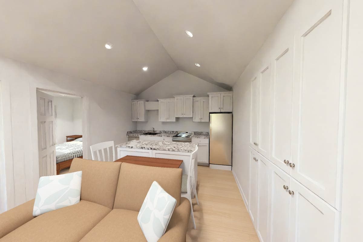 Plan 52547WM: Country Duplex House Plan with 4 Bedrooms and Split Living - Image #14 - Country, Traditional