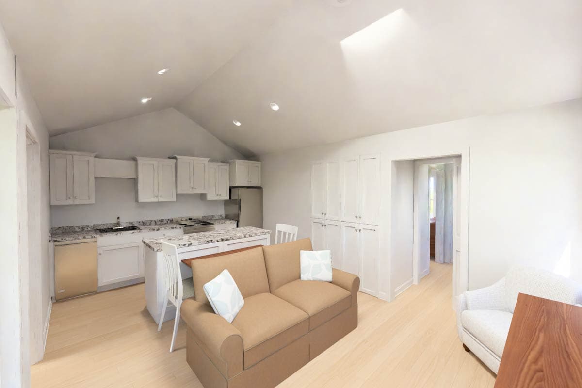 Plan 52547WM: Country Duplex House Plan with 4 Bedrooms and Split Living - Image #15 - Country, Traditional