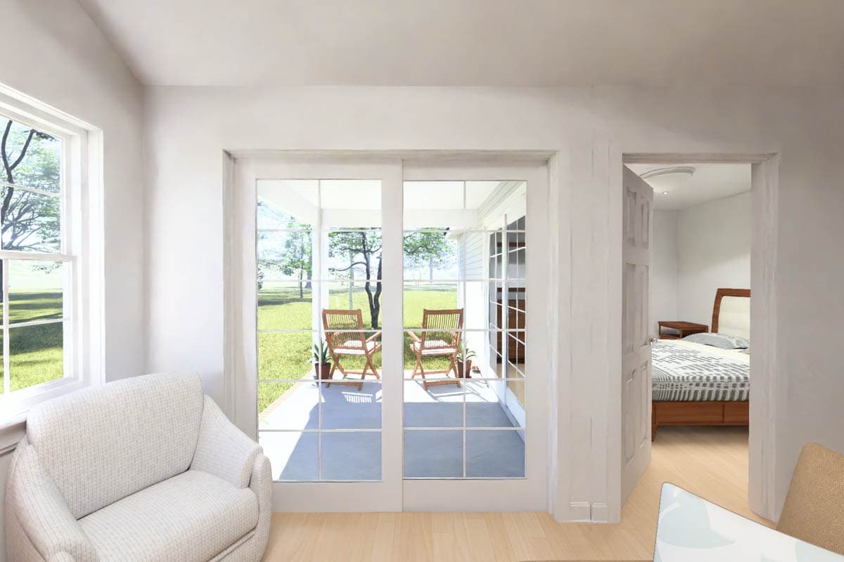 Plan 52547WM: Country Duplex House Plan with 4 Bedrooms and Split Living - Image #16 - Country, Traditional