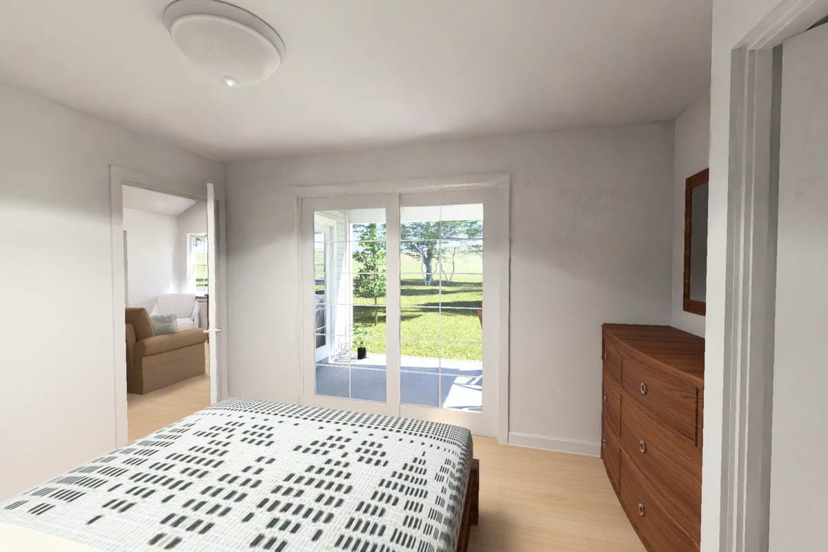 Plan 52547WM: Country Duplex House Plan with 4 Bedrooms and Split Living - Image #23 - Country, Traditional