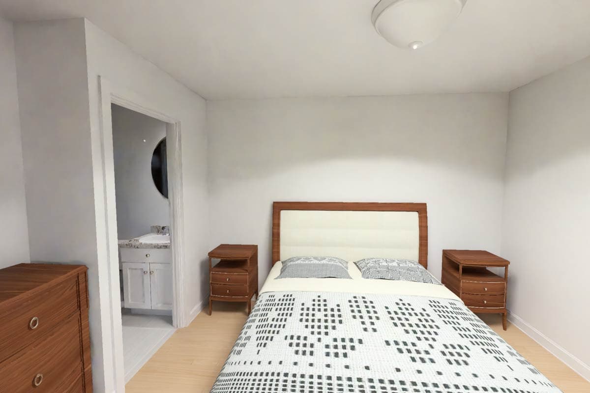 Plan 52547WM: Country Duplex House Plan with 4 Bedrooms and Split Living - Image #18 - Country, Traditional