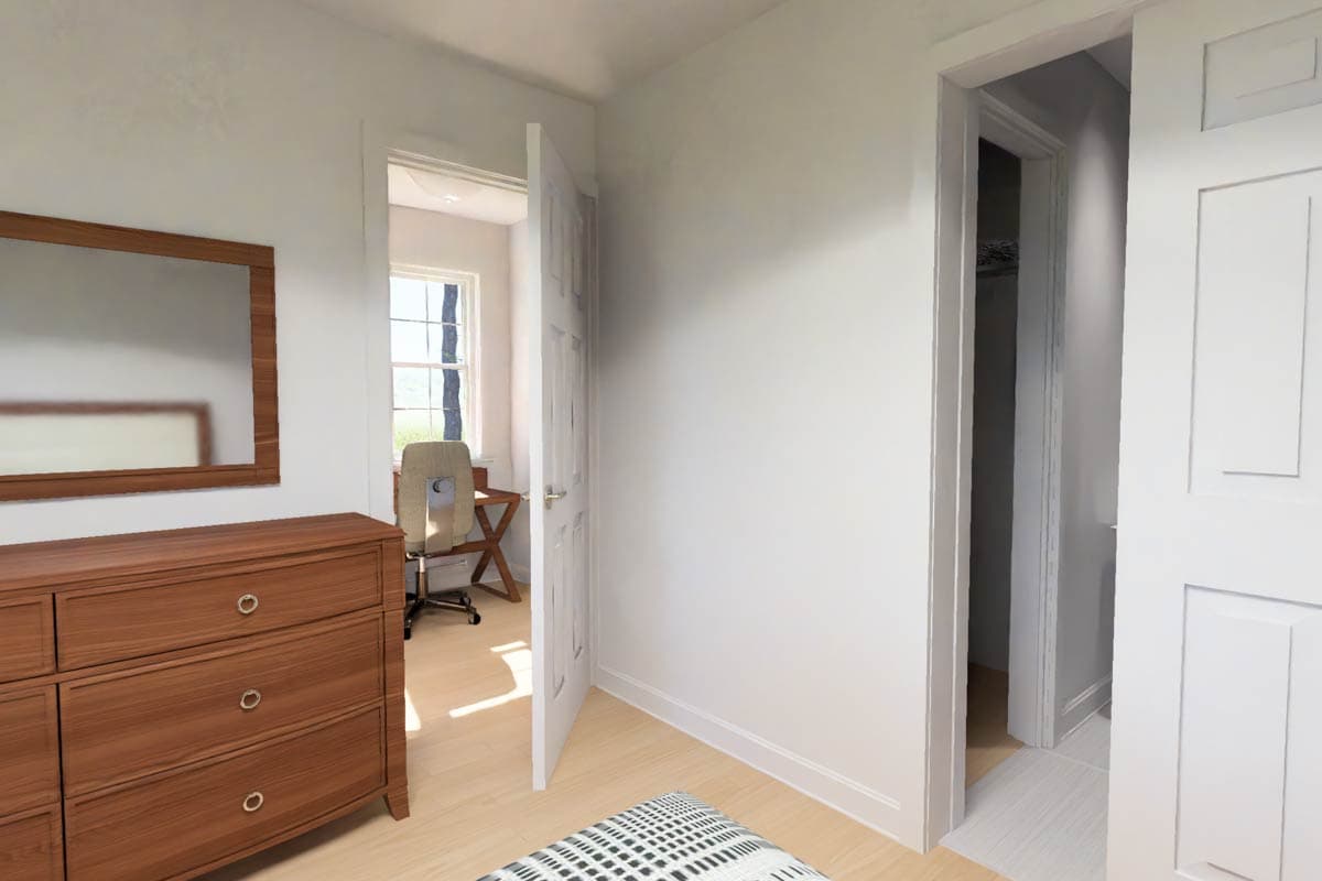 Plan 52547WM: Country Duplex House Plan with 4 Bedrooms and Split Living - Image #22 - Country, Traditional