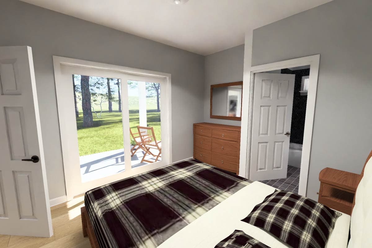 Plan 52548WM: Charming Modern Cottage Duplex House Plan with 4 Bedrooms and Large Rear Porch - Image #23 - Cottage, Modern, Traditional