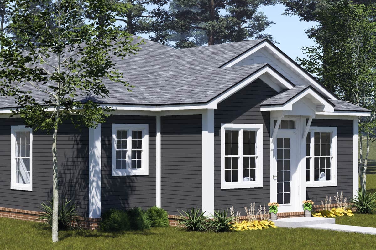 Plan 52550WM: Charming Country House Plan with 4 Split Bedrooms and Walk-in Pantry - Image #5 - Country, Traditional
