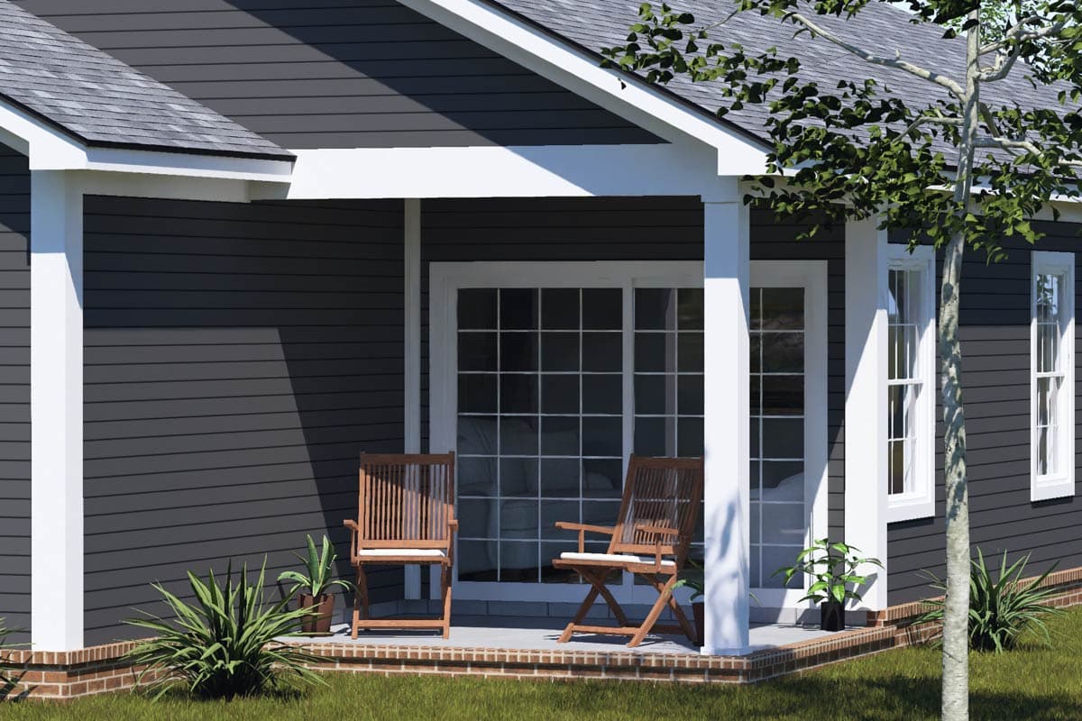 Plan 52550WM: Charming Country House Plan with 4 Split Bedrooms and Walk-in Pantry - Image #6 - Country, Traditional