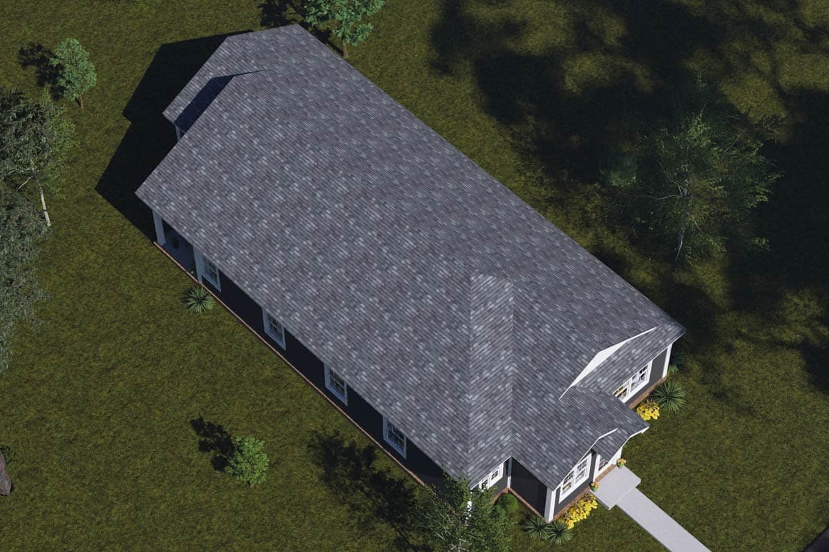 Plan 52550WM: Charming Country House Plan with 4 Split Bedrooms and Walk-in Pantry - Image #11 - Country, Traditional