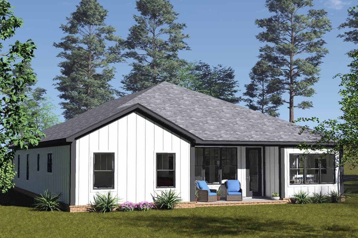 Plan 52551WM: Modern Farmhouse House Plan with 4 Beds and 2-Car Garage - Image #6 - Country, Craftsman, Traditional