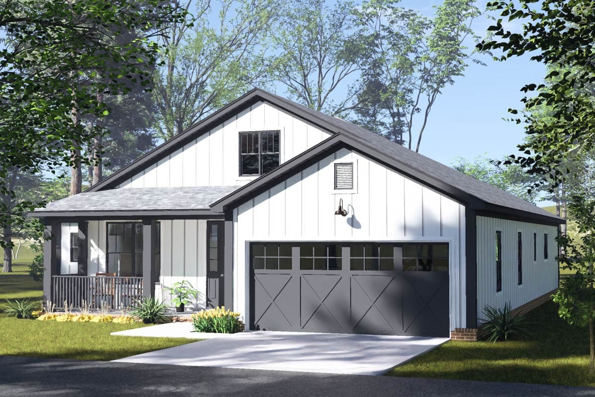 Plan 52551WM: Modern Farmhouse House Plan with 4 Beds and 2-Car Garage - Image #8 - Country, Craftsman, Traditional
