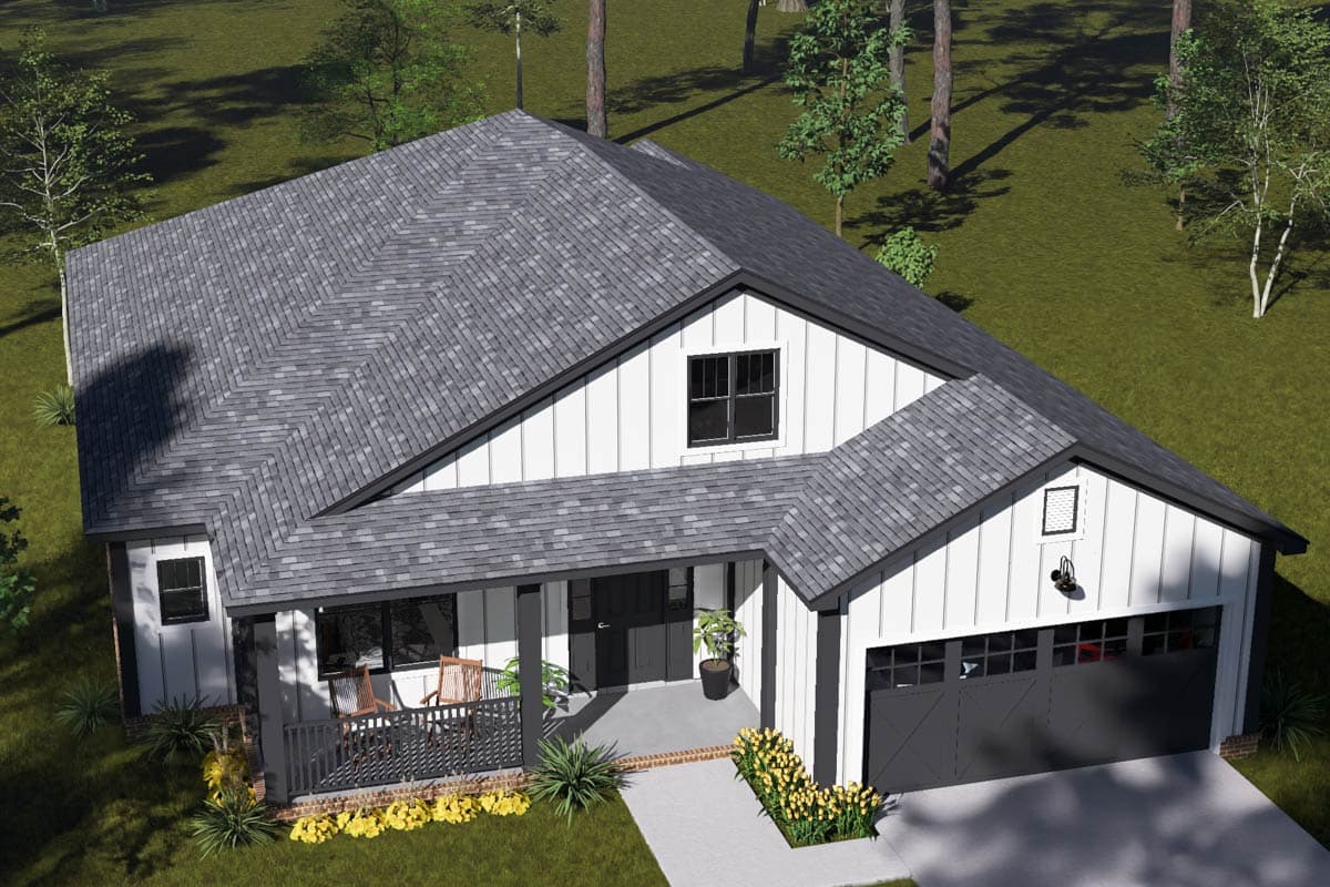 Plan 52551WM: Modern Farmhouse House Plan with 4 Beds and 2-Car Garage - Image #7 - Country, Craftsman, Traditional
