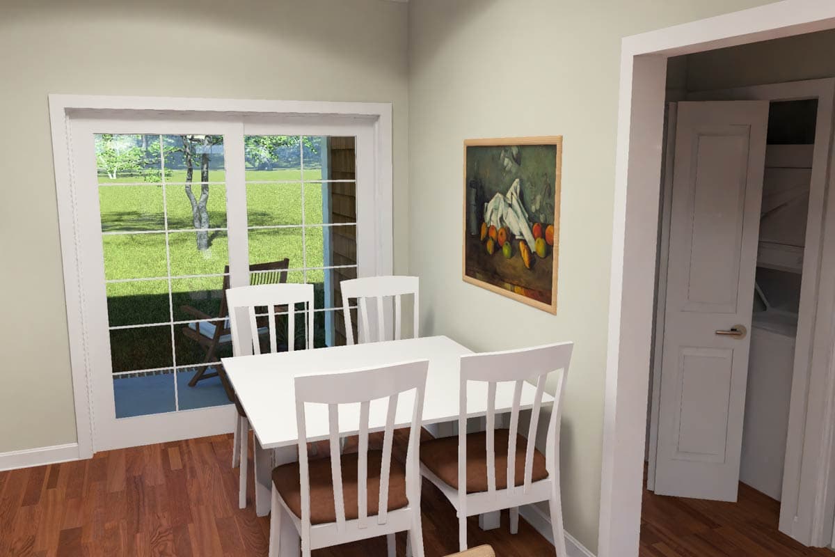 Plan 52552WM: Traditional Cottage House Plan with 2 Split Bedrooms and Vaulted Great Room - Image #16 - Cottage, Traditional