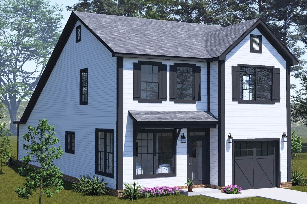 Plan 52553WM: Traditional 4-Bedroom House Plan with Main Level Master Suite - Image #2 - Traditional