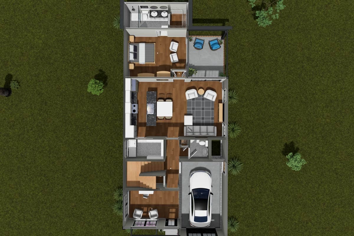 Plan 52553WM: Traditional 4-Bedroom House Plan with Main Level Master Suite - Image #10 - Traditional