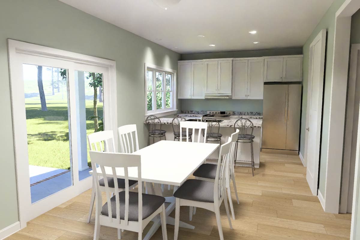 Plan 52555WM: harming Ranch House Plan with 3 Bedrooms, Mudroom, and 2-Car Garage - Image #11 - Ranch, Traditional