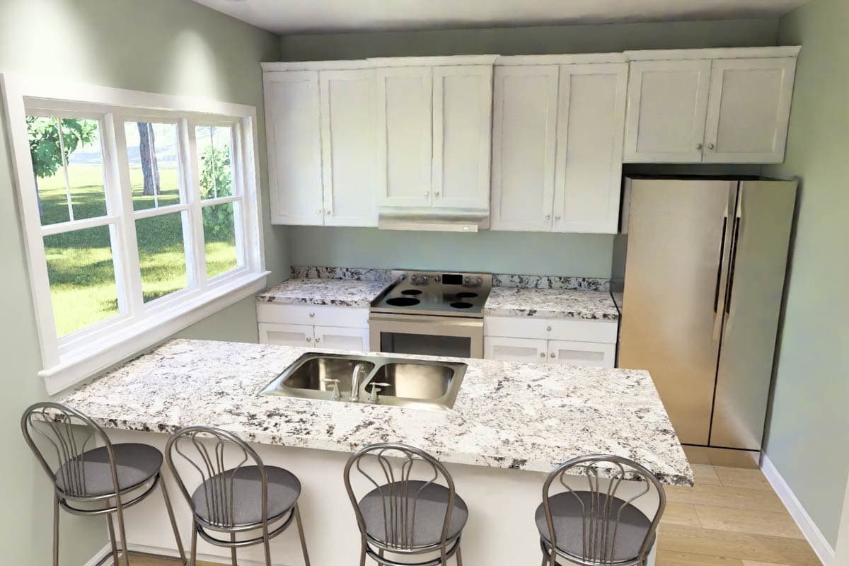 Plan 52555WM: harming Ranch House Plan with 3 Bedrooms, Mudroom, and 2-Car Garage - Image #19 - Ranch, Traditional