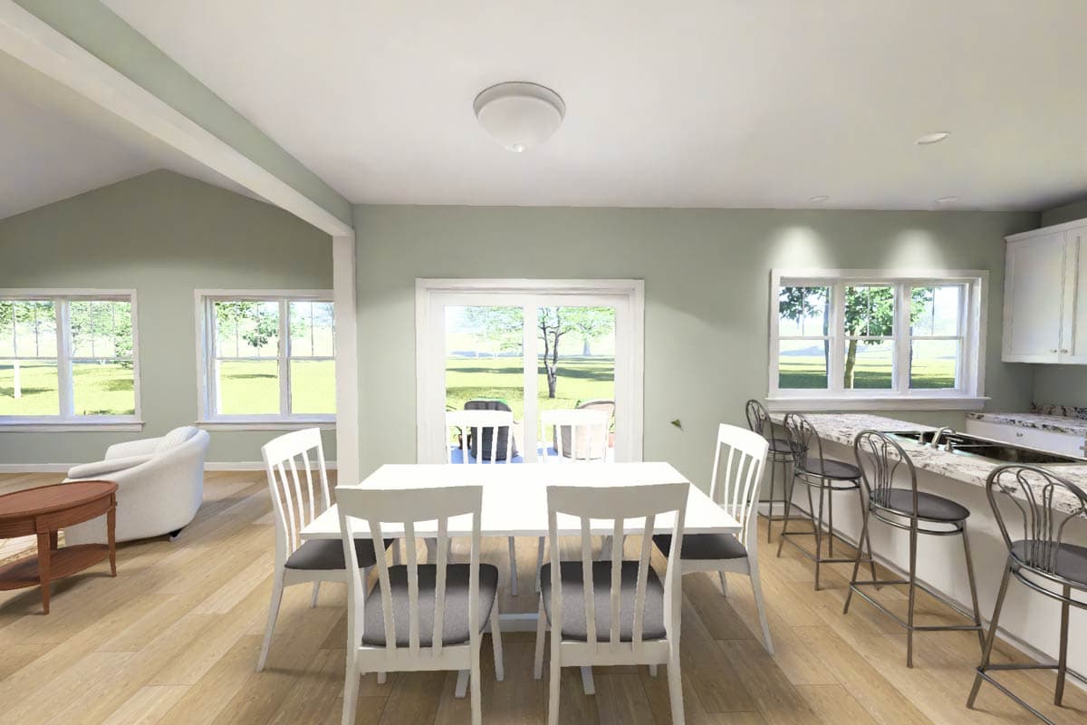 Plan 52555WM: harming Ranch House Plan with 3 Bedrooms, Mudroom, and 2-Car Garage - Image #15 - Ranch, Traditional