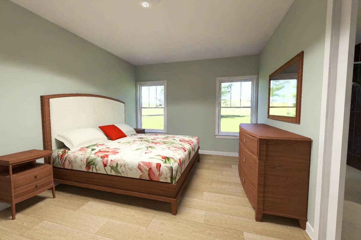 Plan 52555WM: harming Ranch House Plan with 3 Bedrooms, Mudroom, and 2-Car Garage - Image #16 - Ranch, Traditional