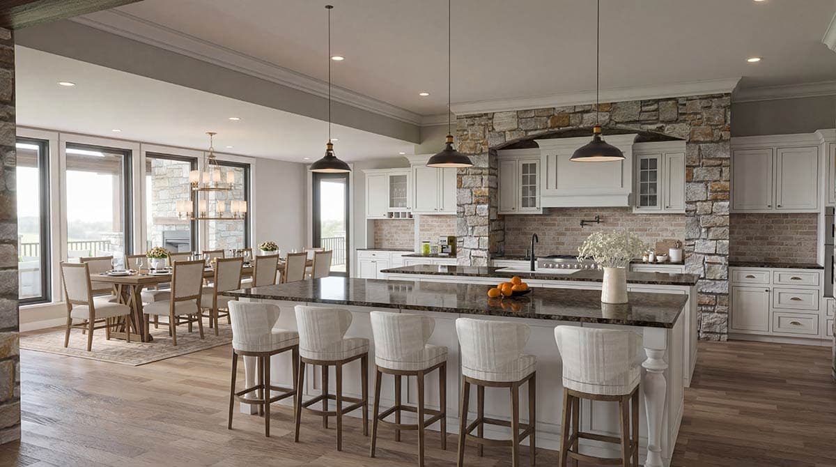 Plan 70966MK: Luxury Mountain Mountain New American House Plan with 4 Beds and 6-Car Garage - Image #10 - Mountain, New American