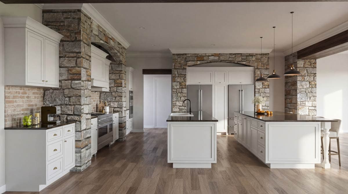 Plan 70966MK: Luxury Mountain Mountain New American House Plan with 4 Beds and 6-Car Garage - Image #11 - Mountain, New American