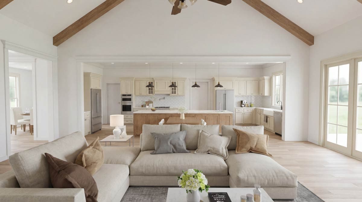 Plan 70967MK: Modern Farmhouse House Plan with 4 Bedrooms and 4-Car Garage - Image #7 - Farmhouse, Modern Farmhouse
