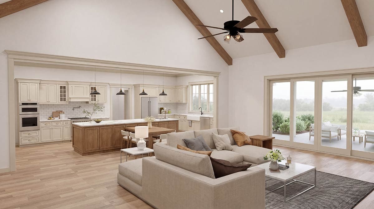 Plan 70967MK: Modern Farmhouse House Plan with 4 Bedrooms and 4-Car Garage - Image #8 - Farmhouse, Modern Farmhouse