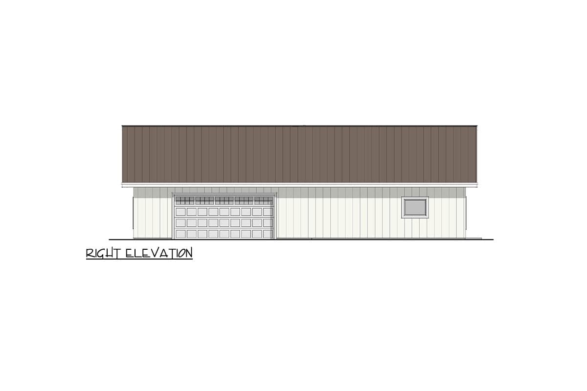 Plan 405148FDC: Spacious Barndominium Farmhouse House Plan with 3 Beds and Covered Porches - Image #5 - Barndominium, Farmhouse