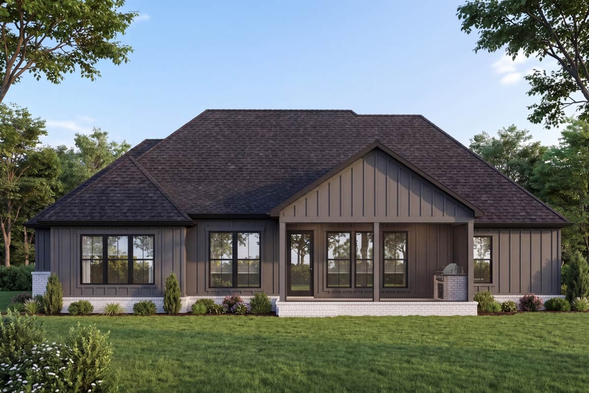 Plan 56571SM: Modern Farmhouse House Plan with 4 Beds and 2-Car Garage - Image #5 - Craftsman, Modern Farmhouse, New American