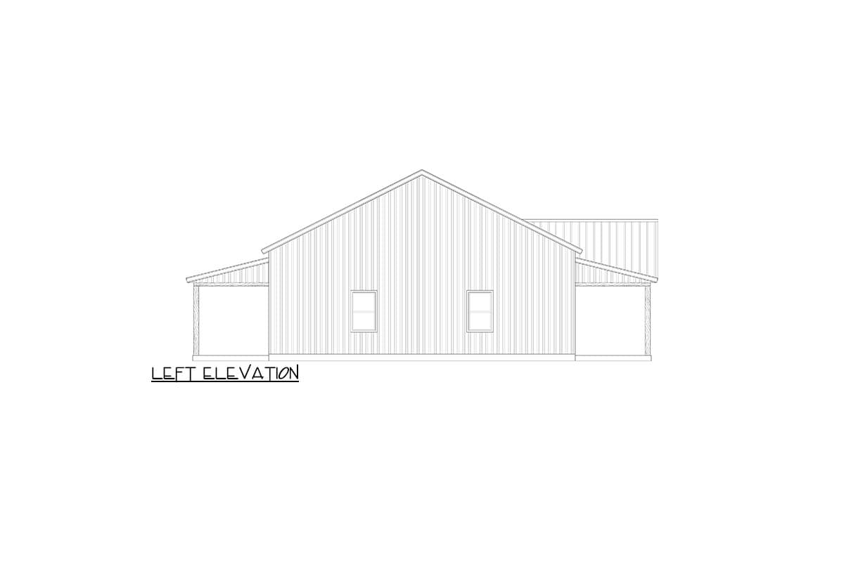 Plan 170017ADS: Modern Barndominium House Plan with Home Office and 2-Car Garage - Image #3 - Barndominium, Farmhouse