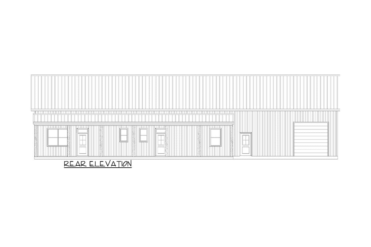 Plan 170017ADS: Modern Barndominium House Plan with Home Office and 2-Car Garage - Image #4 - Barndominium, Farmhouse
