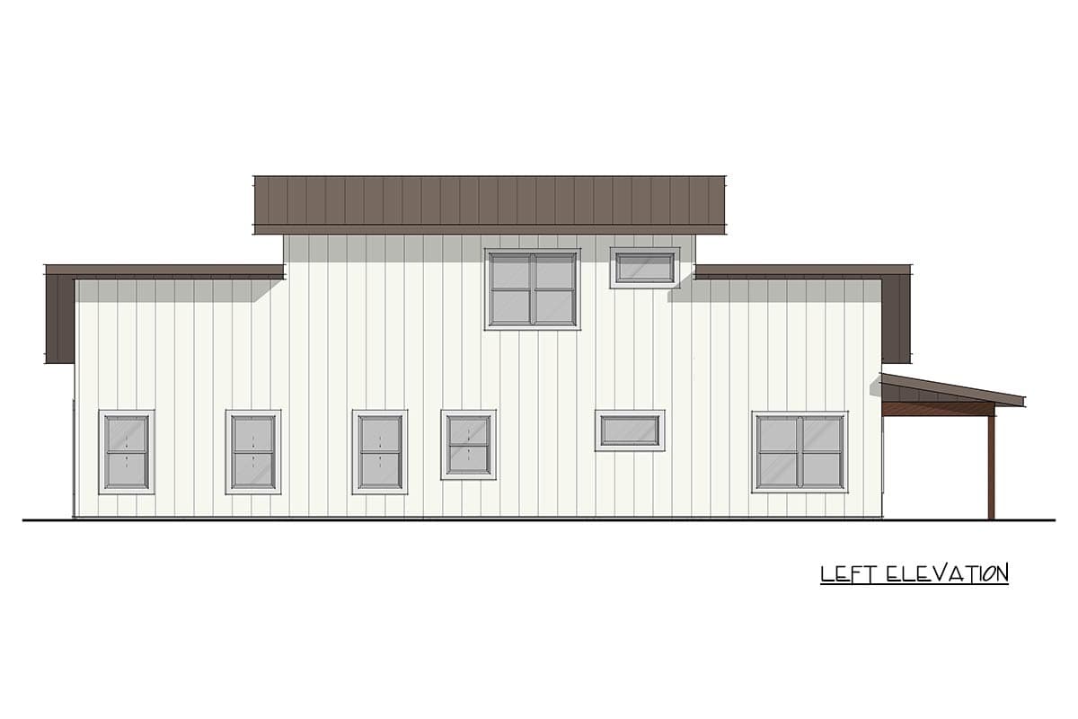 Plan 405151FDC: Modern Barndominium House Plan with 3 Beds and 2-Car Garage - Image #3 - Barndominium, Farmhouse