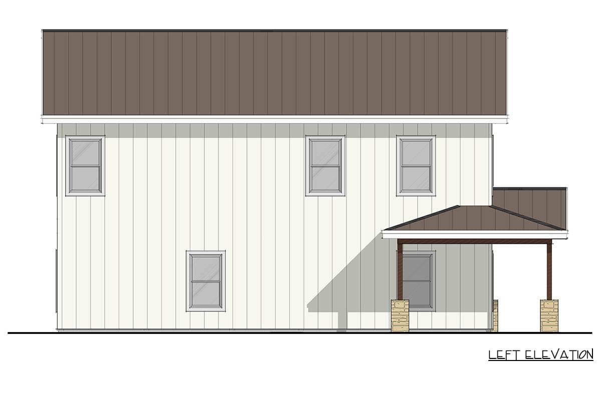 Plan 405153FDC: Inviting 3-Bedroom Barndominium House Plan with Wraparound Porch - Image #3 - Barndominium, Farmhouse
