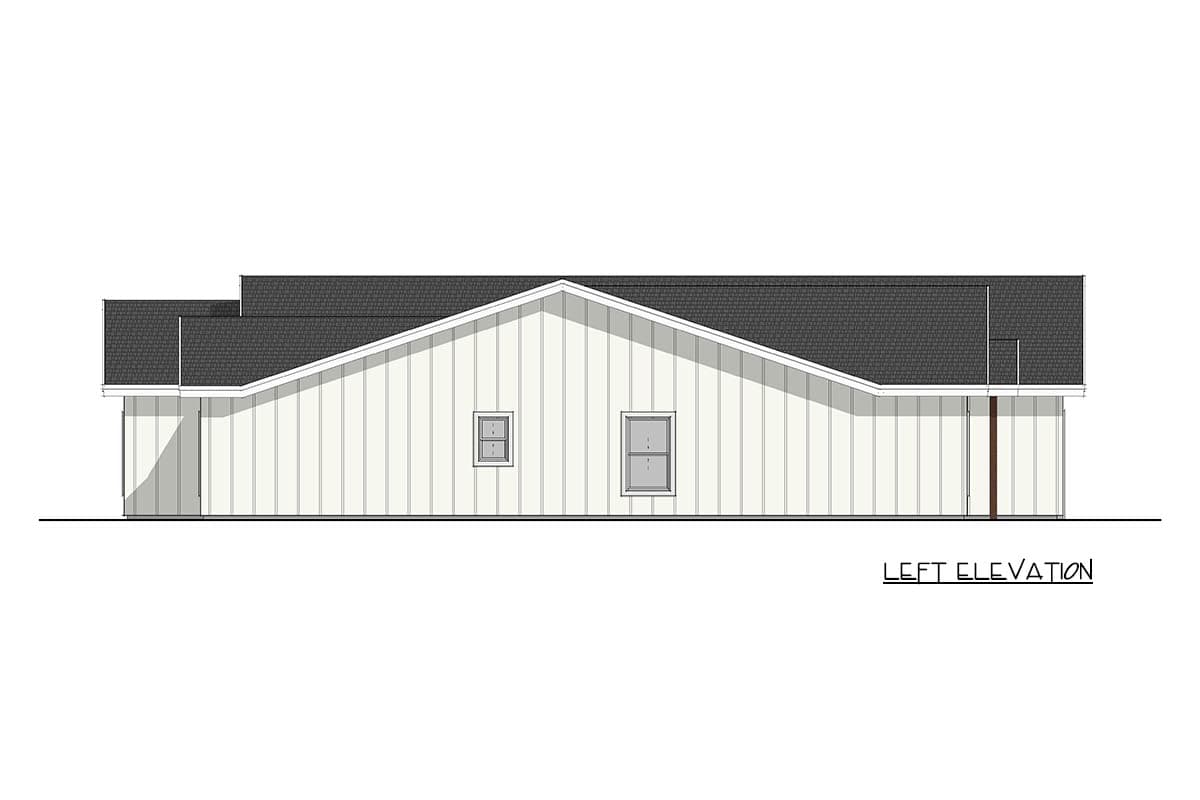 Plan 405156FDC: New American Farmhouse House Plan with 4 Split Bedrooms - Image #3 - Farmhouse, Modern Farmhouse, New American