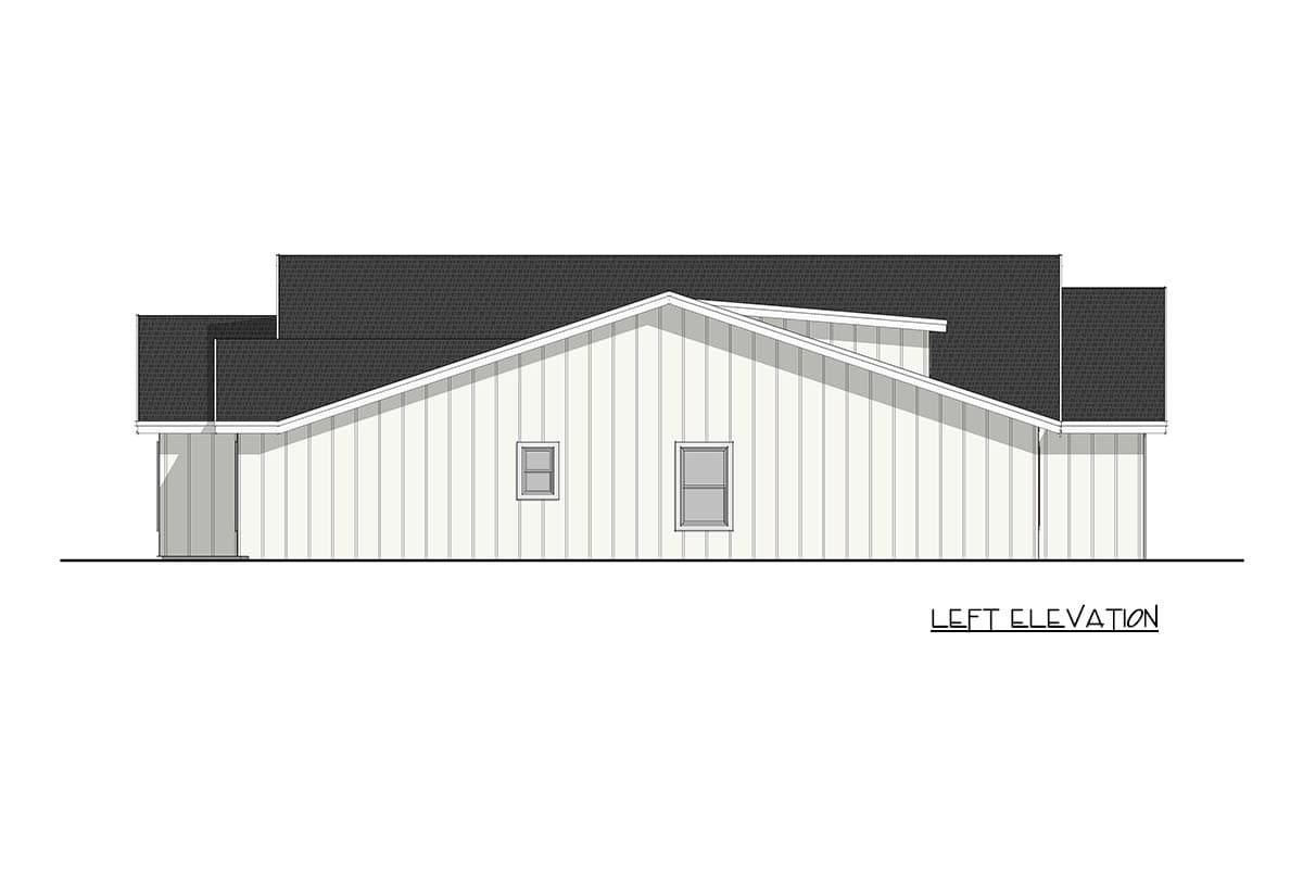 Plan 405157FDC: 4-Bedroom Modern Farmhouse House Plan with Split Layout - Image #3 - Farmhouse, Modern Farmhouse, New American