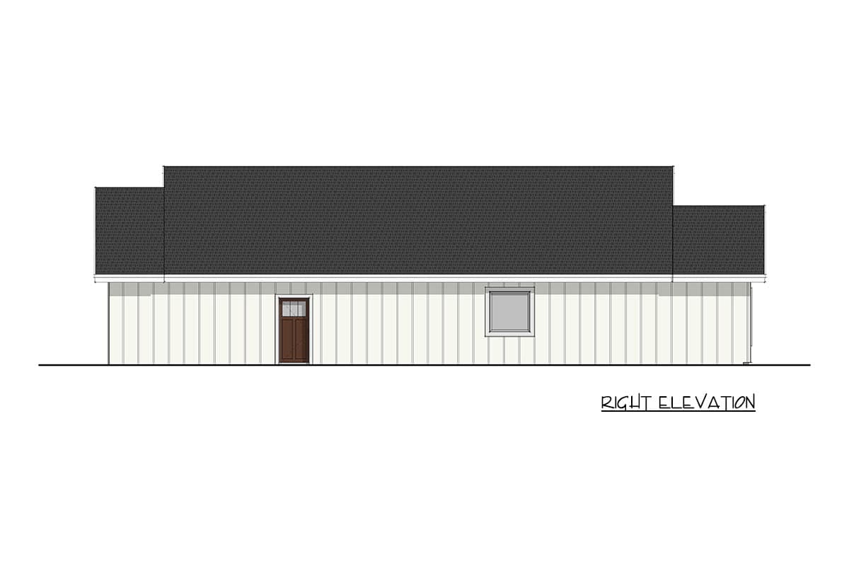 Plan 405157FDC: 4-Bedroom Modern Farmhouse House Plan with Split Layout - Image #5 - Farmhouse, Modern Farmhouse, New American