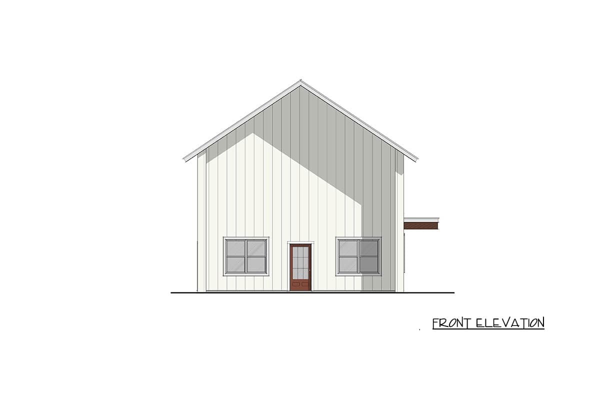 Plan 405158FDC: Barndominium Farmhouse House Plan with 4 Beds and Loft - Image #2 - Barndominium
