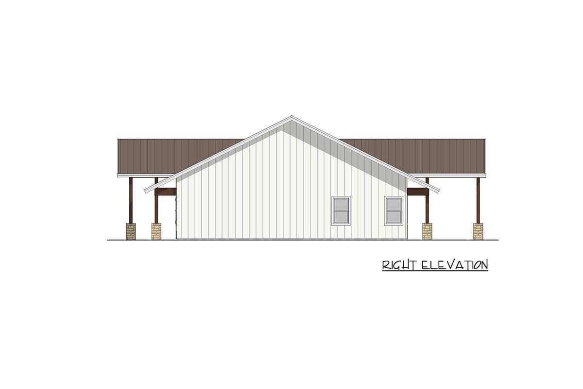 Plan 405160FDC: Modern Barndominium House Plan with 3 Beds and 3-Car Garage - Image #5 - Barndominium, Farmhouse